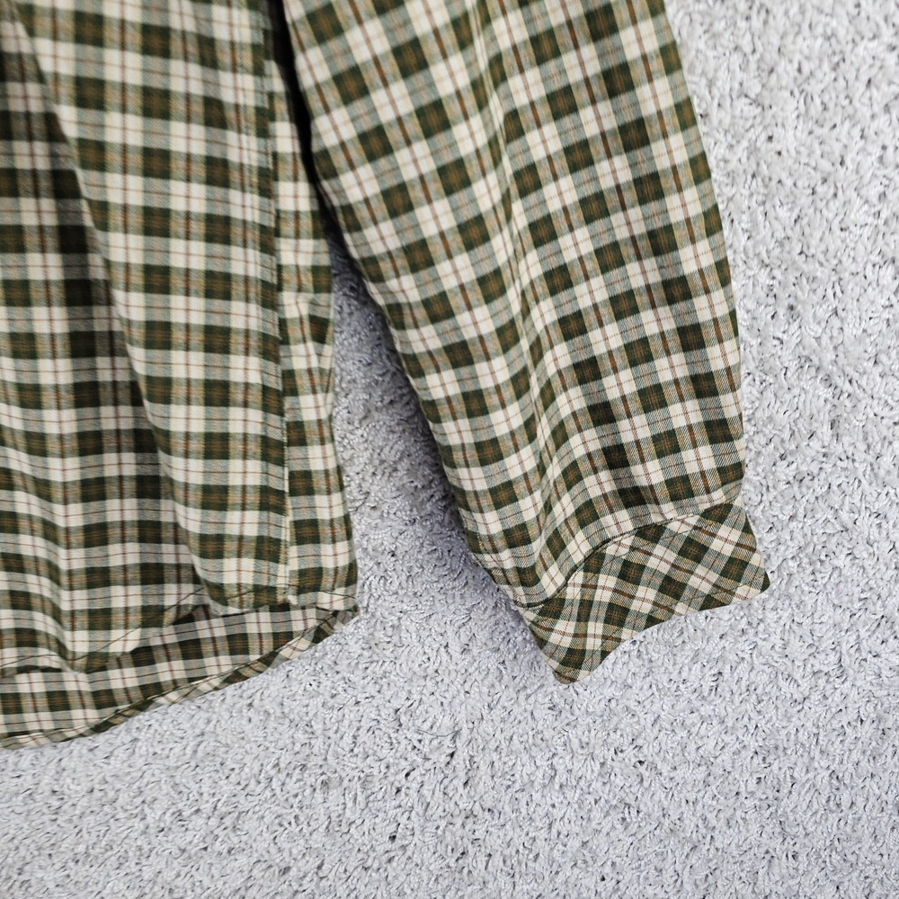 ExOfficio Plaid Flannel Long Sleeve Button Up Shirt Men's Medium Travel Shirt - Picture 7 of 11